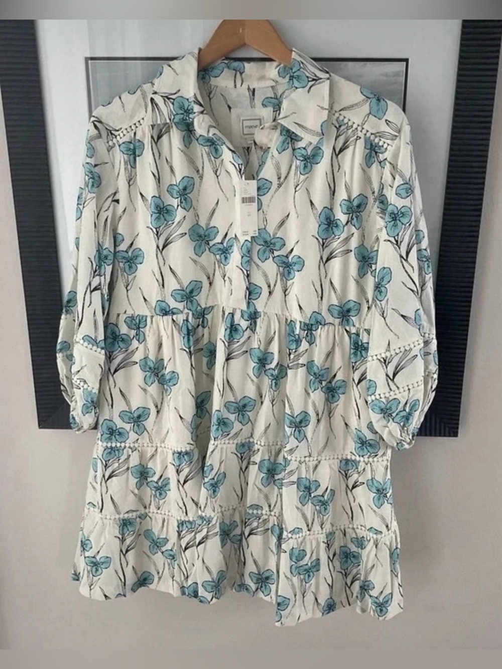 Anthropologie Maeve Dress XS NWT Bettina Tiered Mini Shirt